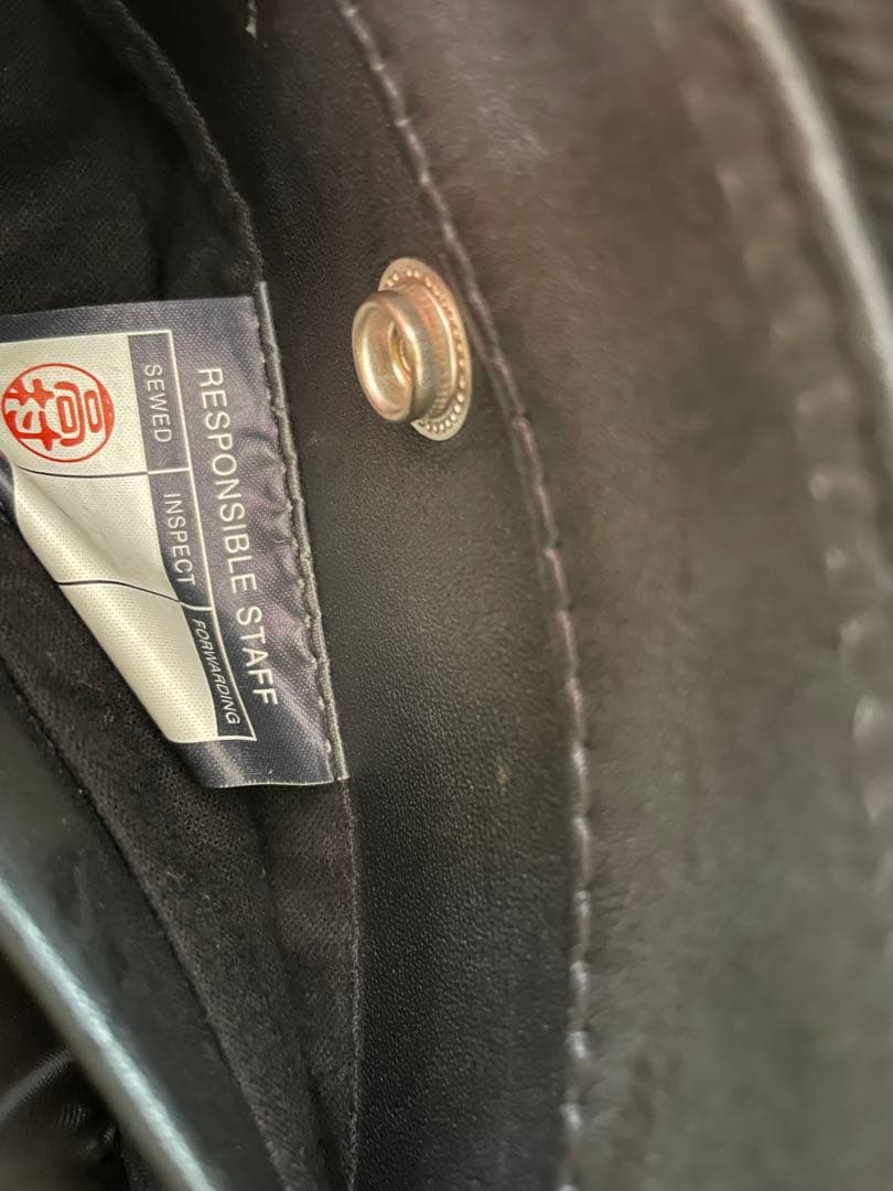 カドヤ　ブラックレザーライダースジャケット　M〜L