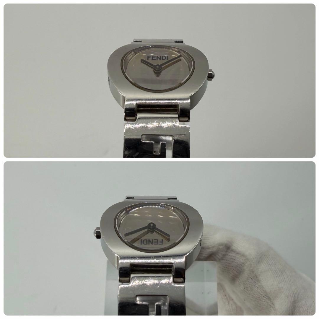 稼働/純正ベルト✨フェンディ 腕時計 3050L ミラー文字盤 QZ レディース