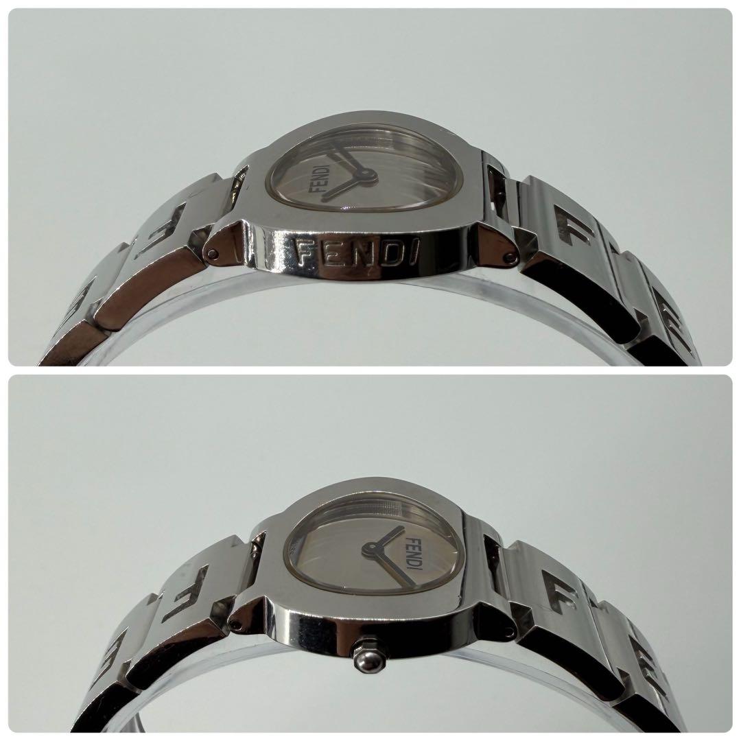 稼働/純正ベルト✨フェンディ 腕時計 3050L ミラー文字盤 QZ レディース