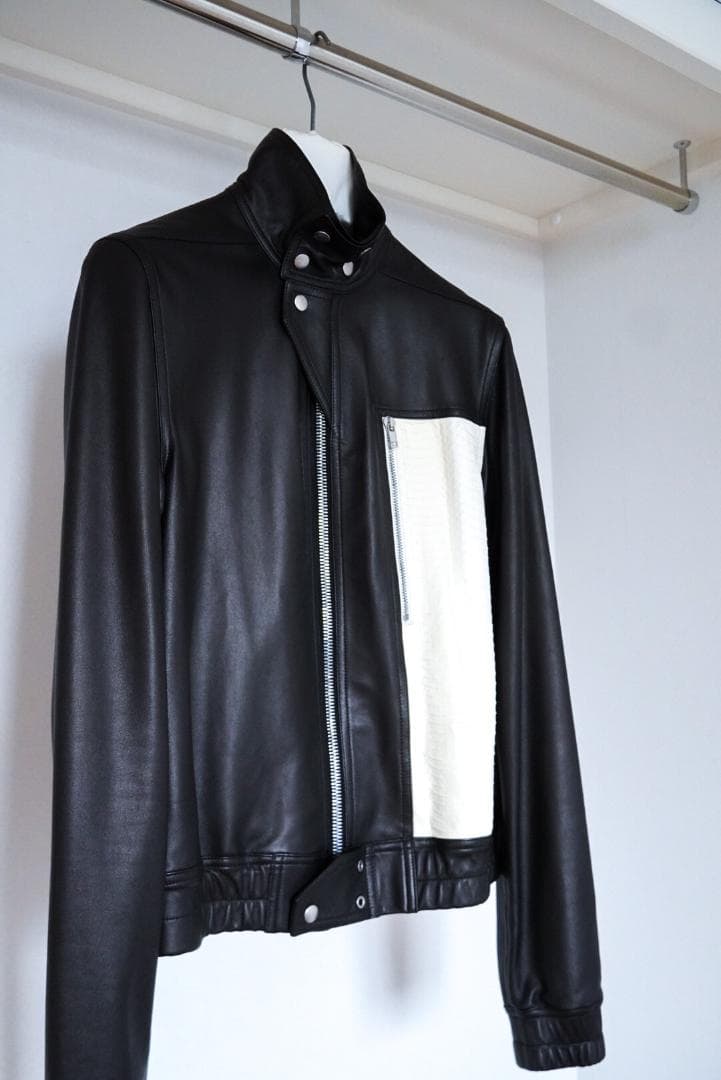 Rick Owens レザージャケット サイズ42 蛇革切替 TECUATL