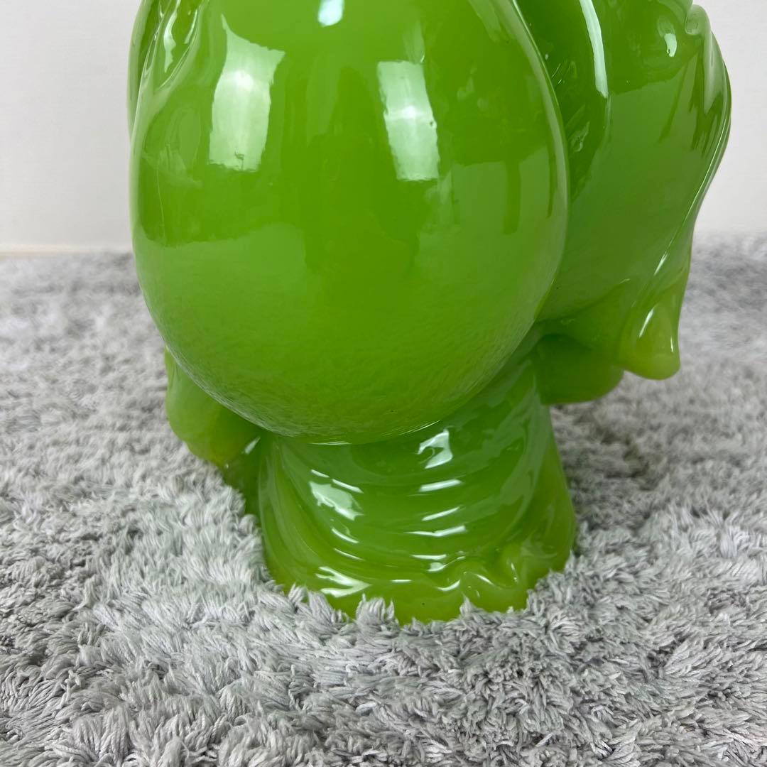 七福神　布袋様　置物　翡翠　グリーン　縁起物