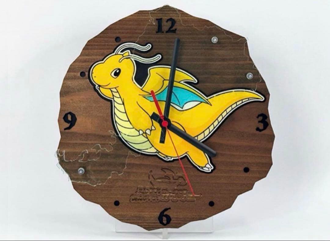 福井県限定 ポケモンセンター カイリュー 壁掛け時計　ポケモンローカルacts