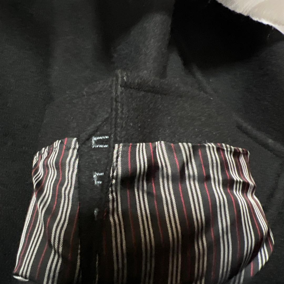 BURBERRY BLACKLABELシルバーボタンのチェスターコートL