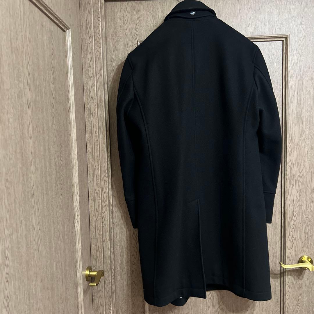 BURBERRY BLACKLABELシルバーボタンのチェスターコートL