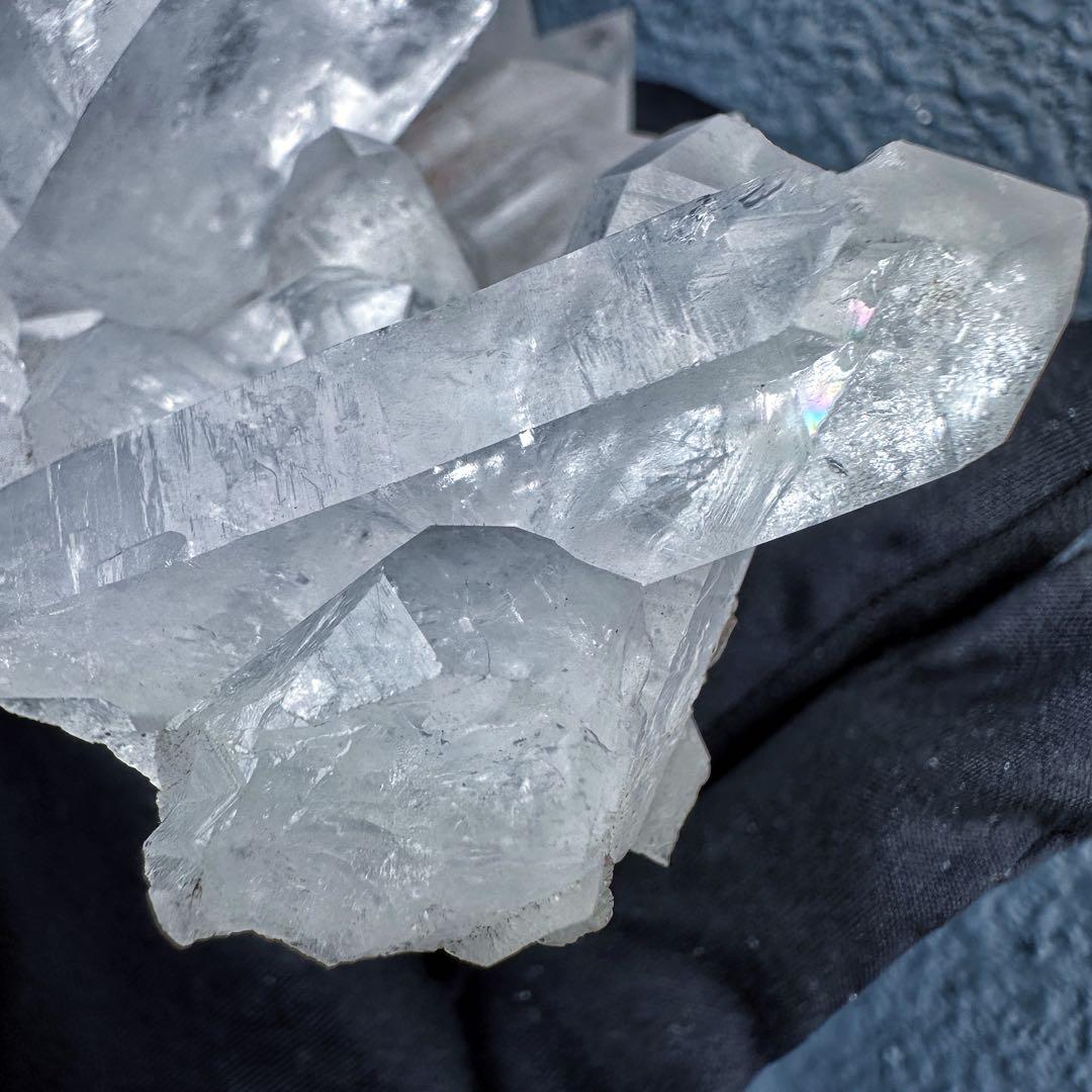 爆レア❗️浄化❗️レインボー☆超強いパワー ヒマラヤ クラスター 天然石A1352