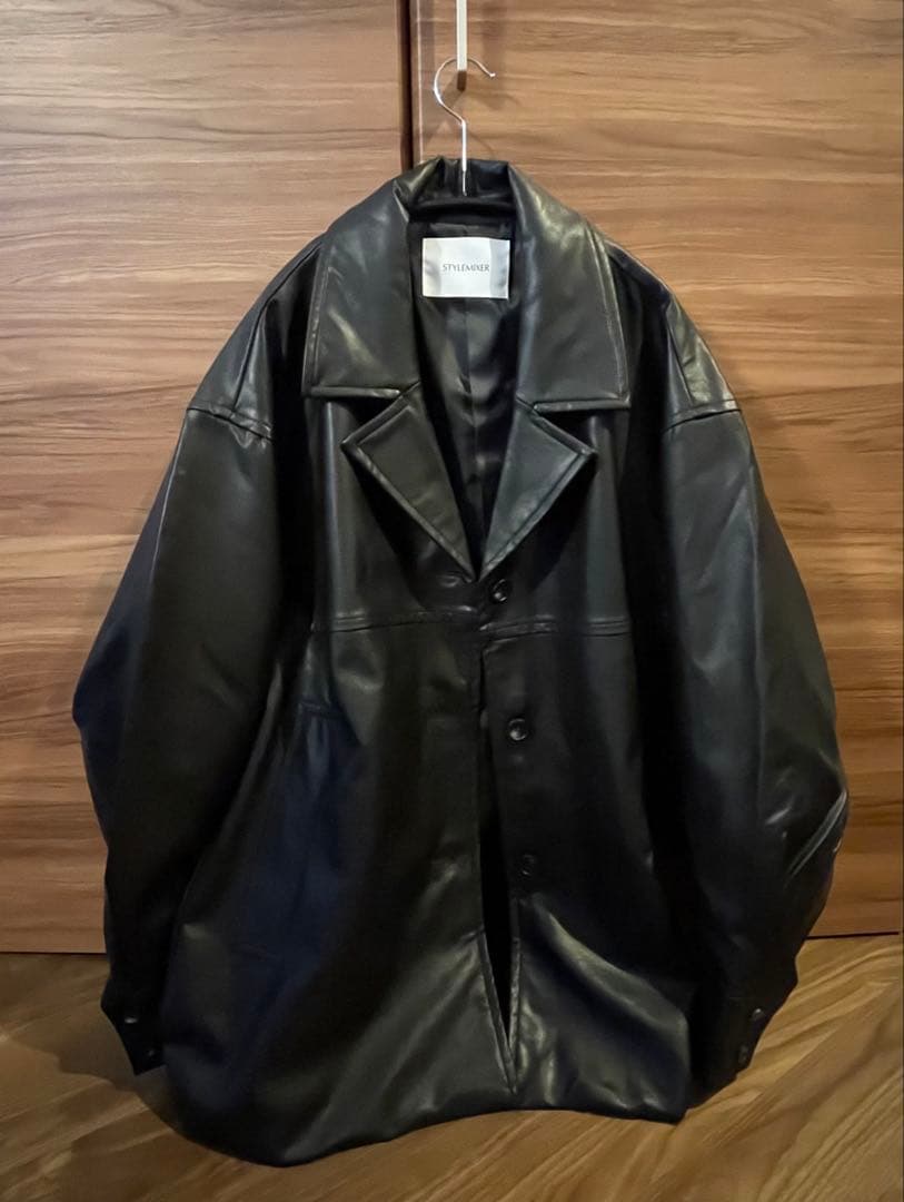 STYLE MIXER フェイクレザージャケット