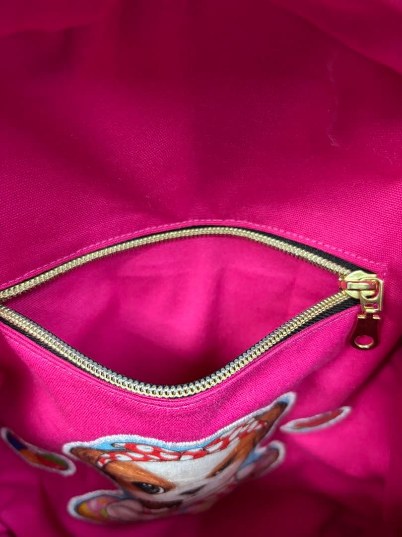 ハンドメイド　ファーショルダー紐　ファーリュック