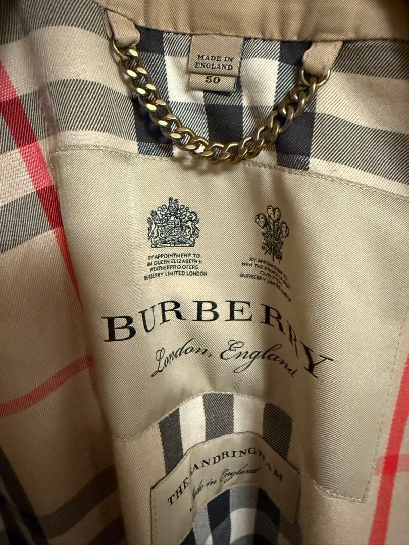 タ*ー様 BURBERRY バーバリートレンチコート 英国製 ベージュ サイズ5