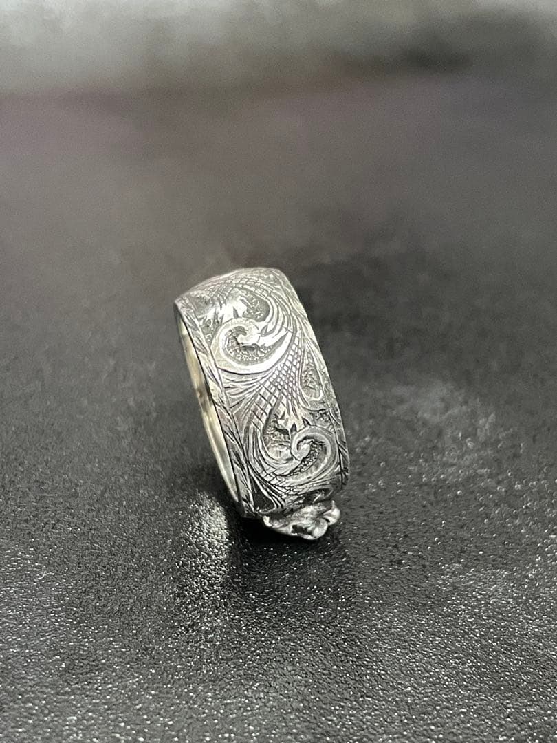 【美品】GUCCI シルバーリング 13号 キャット インターロッキング