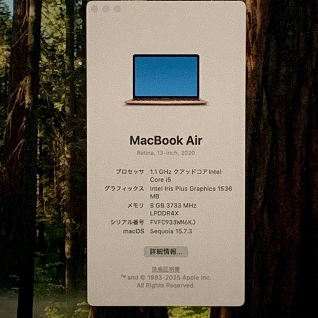 【美品】MacBookAir 2020 SSD512 ローズゴールドパソコンPC