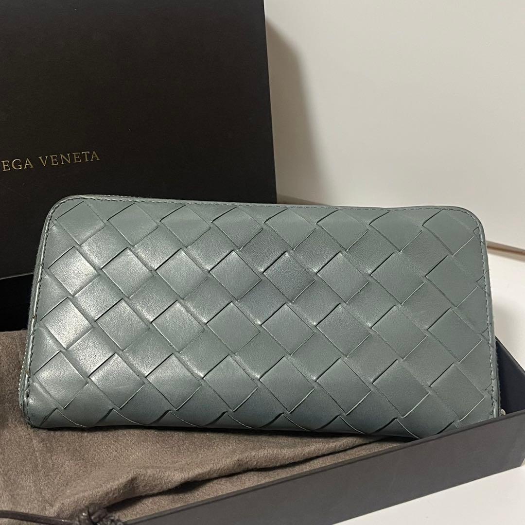 BOTTEGAVENETA マキシイントレチャート　長財布　ラウンドジップ