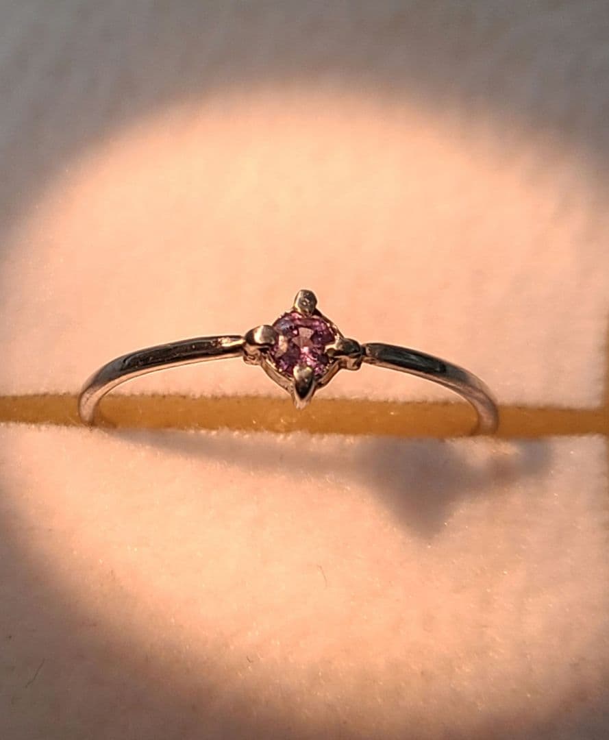 美しいカラーチェンジ!!!★ブラジルアレキサンドライトPt900リング★