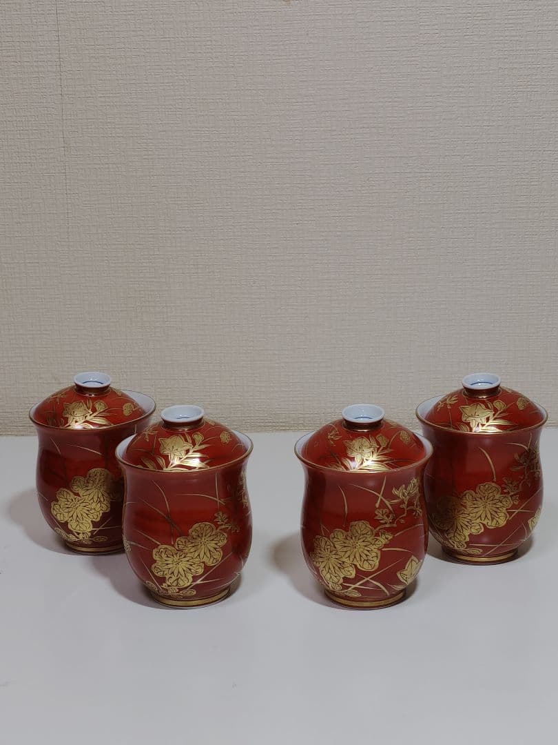 清水焼平安京泉小吸物碗4客