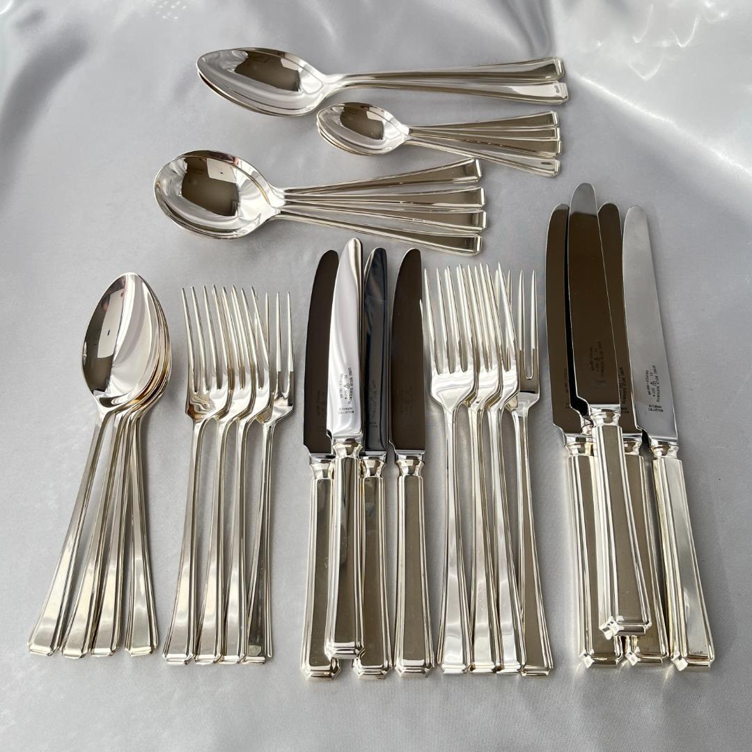 【英国】 アールデコ ディナーセット 4名用30本組 A1プレート