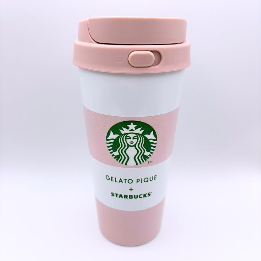gelato pique ボーダーステンレスTOGOボトル ソフトピンク