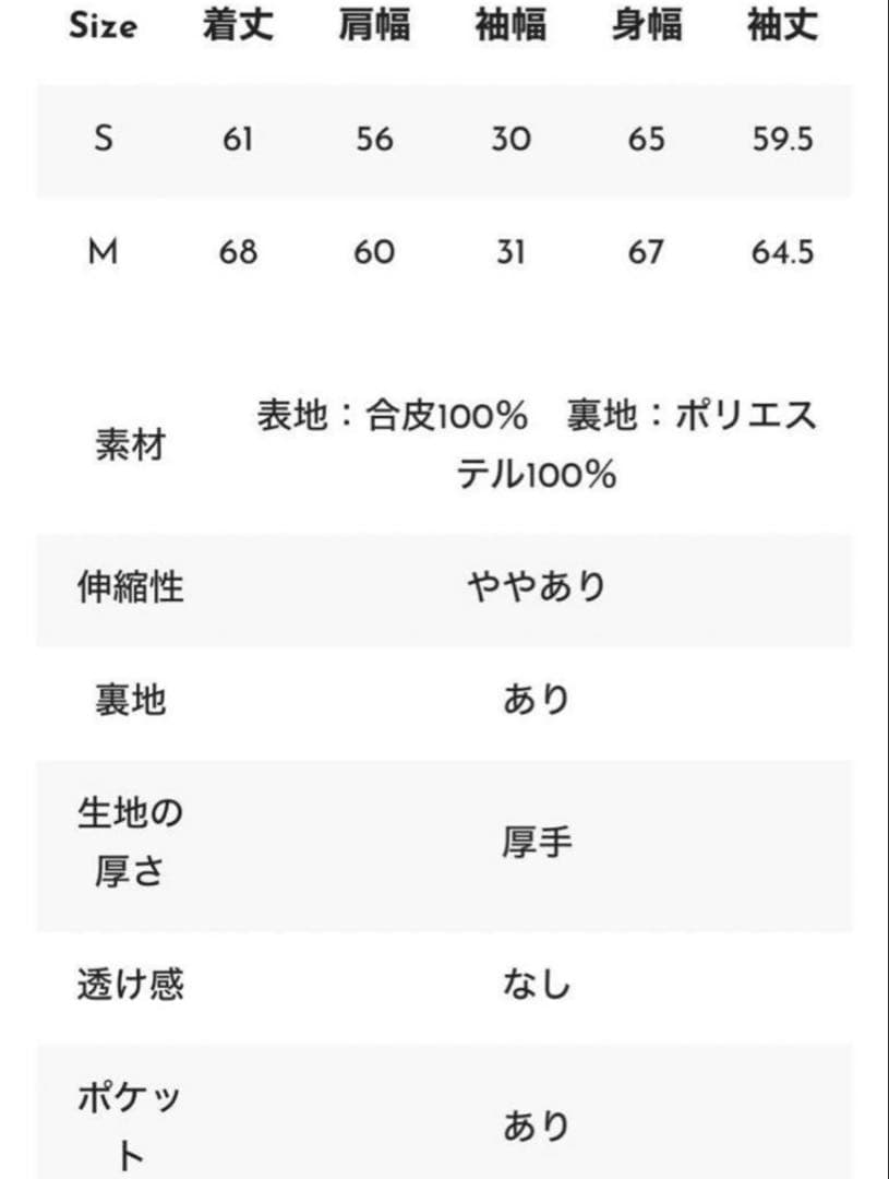 the toe レザージャケット　アウター