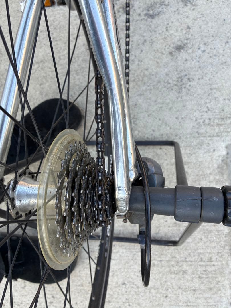 【GIANT MR4】折りたたみ 自転車 24インチ シルバータイヤ交換済