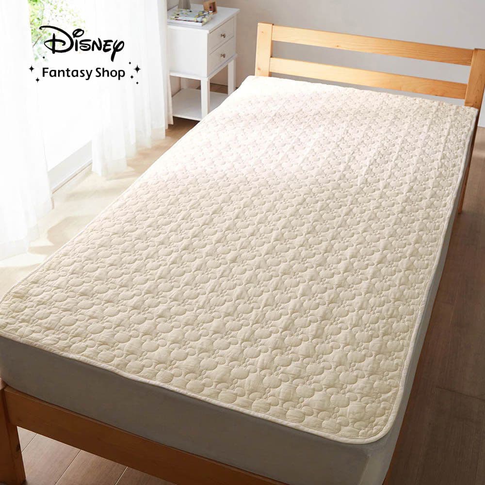 新品未使用 パシーマ Disney ミッキーシルエット 敷きパッド シングル ①