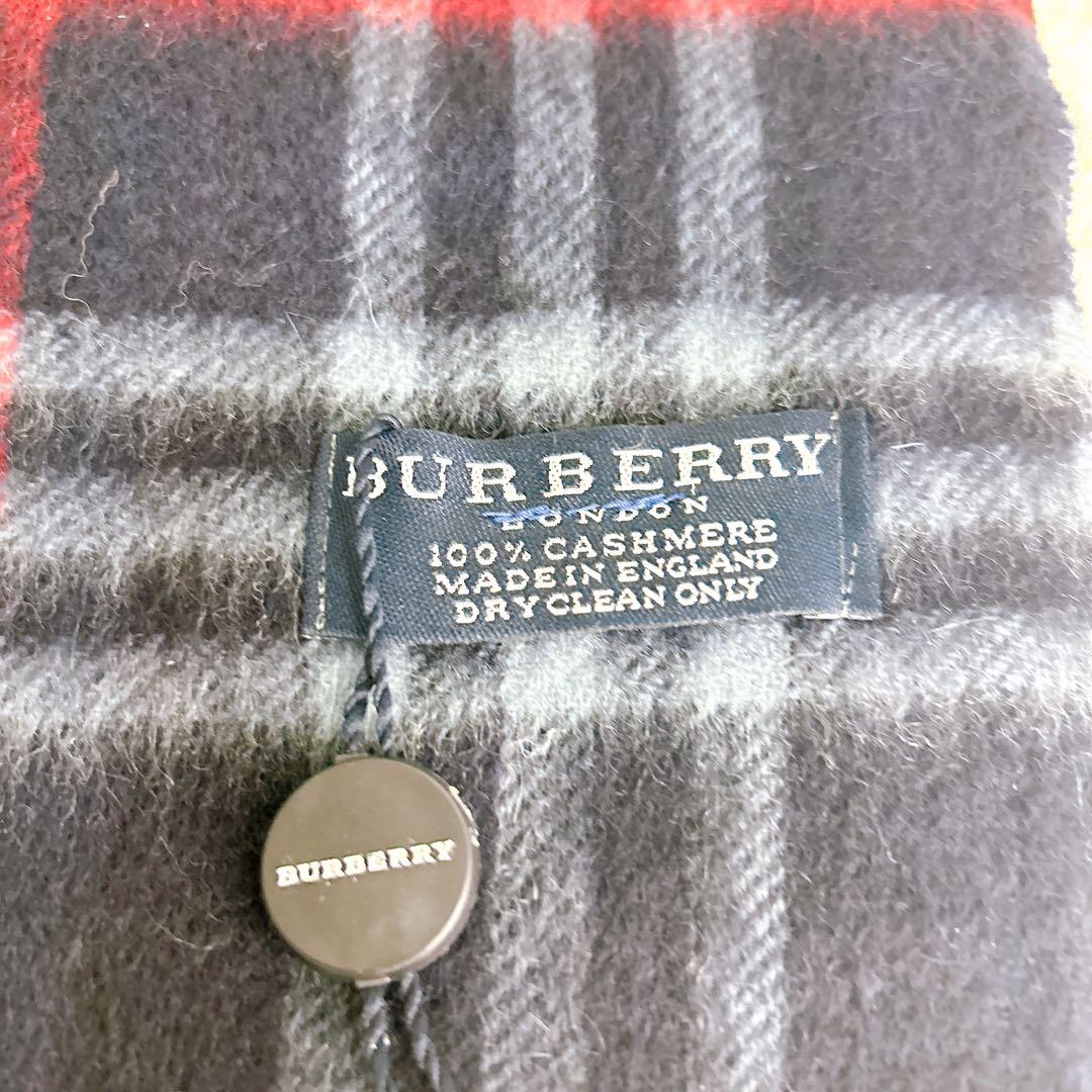 【新品タグ付き】バーバリーロンドン　カシミヤ100% マフラー　英国製