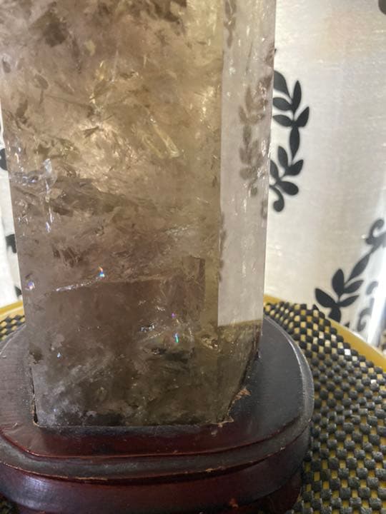 希少❣️スモーキークォーツ　レインボー入り