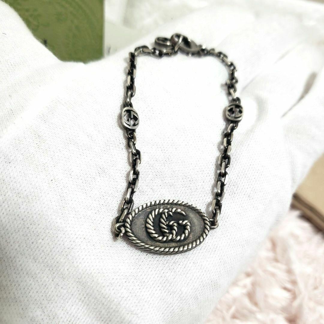 GUCCI グッチ ダブルジー マーモント ブレスレット クローム