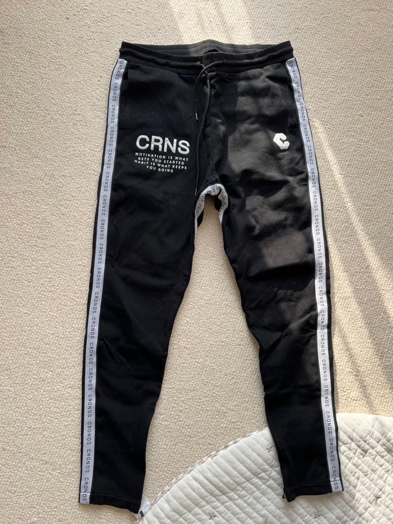 1着用のみCRONOS クロノス ブラックパンツ Lサイズ サイドジッパー