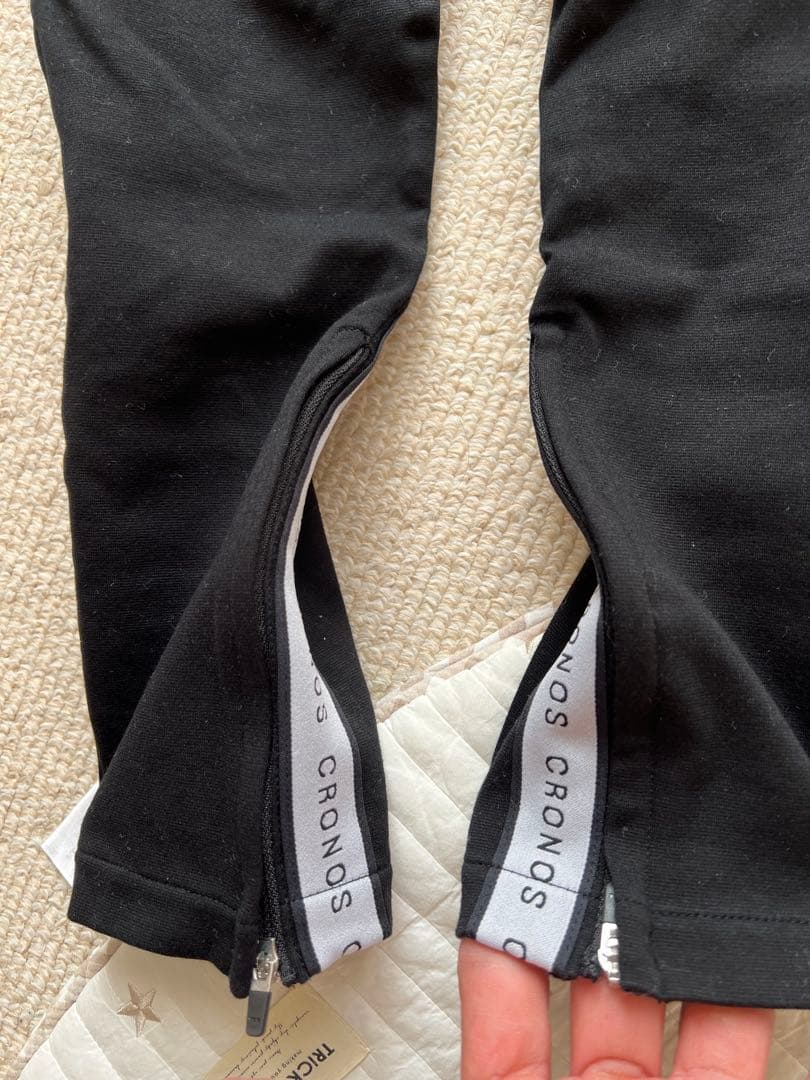 1着用のみCRONOS クロノス ブラックパンツ Lサイズ サイドジッパー