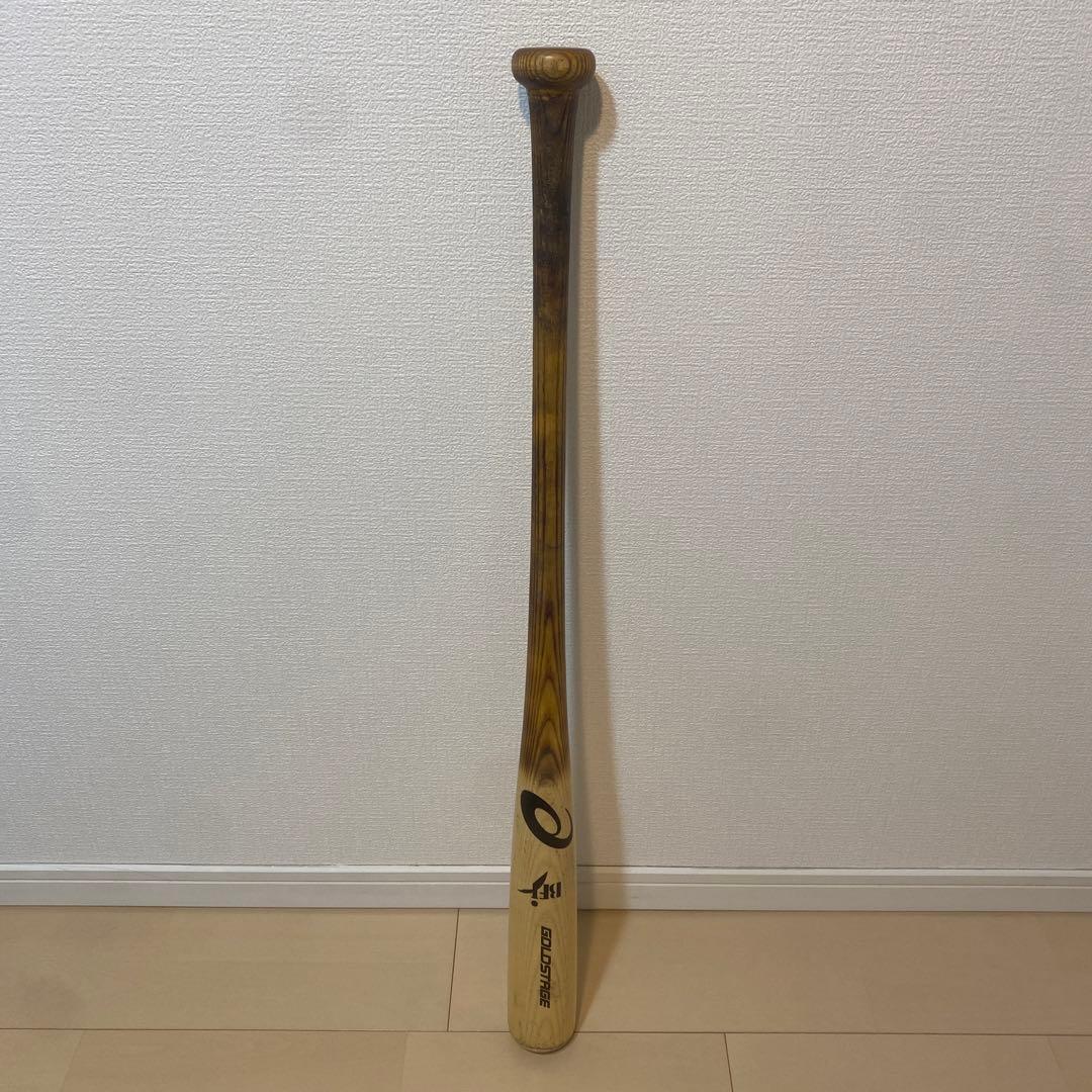 木製バット　硬式　アシックス　ホワイトアッシュ　84cm 約850g