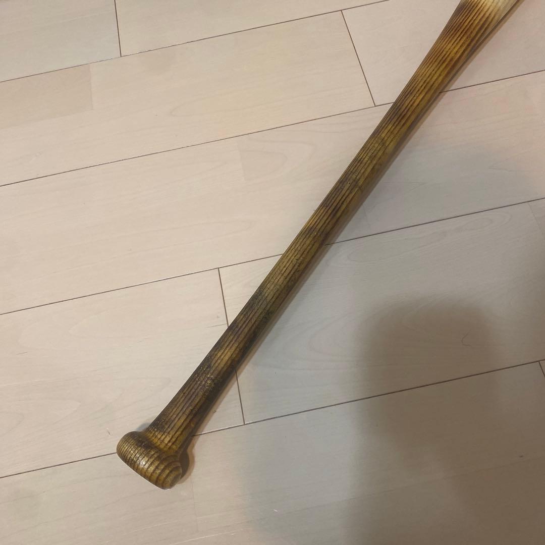 木製バット　硬式　アシックス　ホワイトアッシュ　84cm 約850g