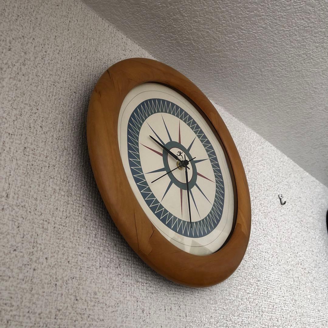 INFINITY 掛時計　ミッドセンチュリー　ポストモダン　ナチュラル　希少