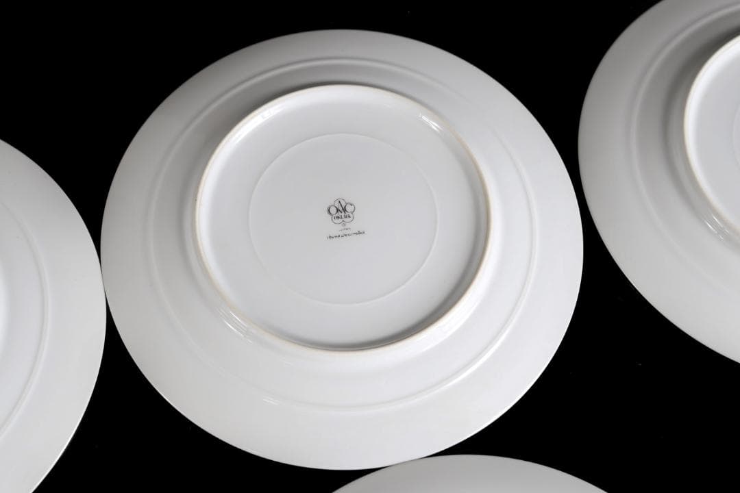 大倉陶園 呉須正倉院 プレート6枚 19.5ｃｍ 皿 プラチナ彩ハンドペイント