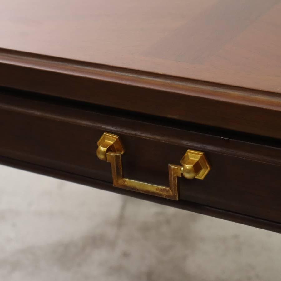 マルニ木工 地中海 センターテーブル112 楕円形 引き出し付き クラシカル