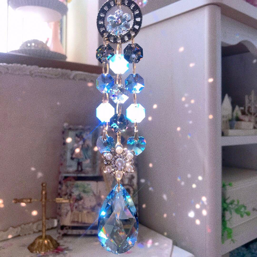 ブルーシェード50ミリ*✩‧₊˚ペアシェプ♡サンキャッチャー