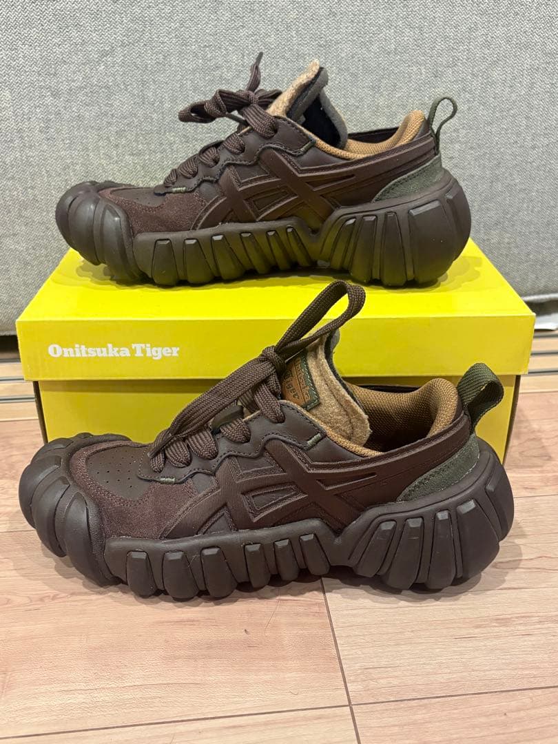 Onitsuka Tiger ブラウン 厚底スニーカー