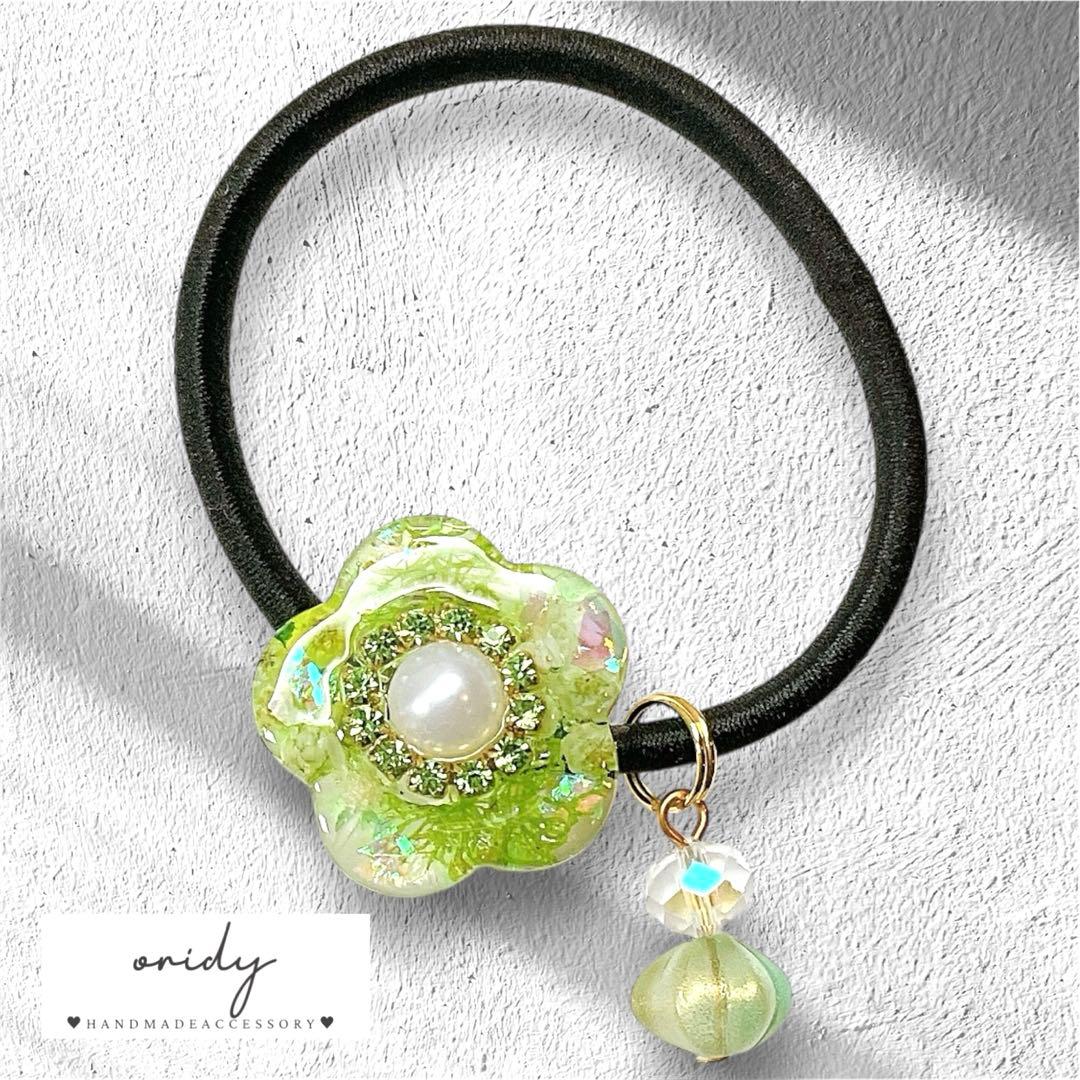 【Aー603】レジン ヘアゴム