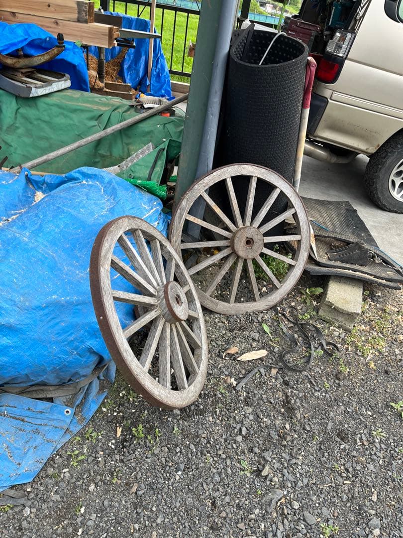 馬車、荷車、車輪、アンティーク、装飾