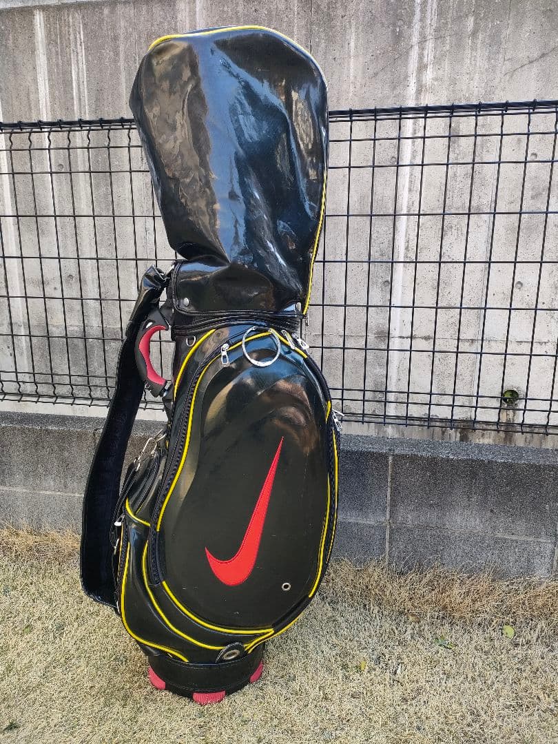 希少　廃盤　激レア　NIKE ナイキゴルフ　キャディバッグ　ビックロゴ　9.5型