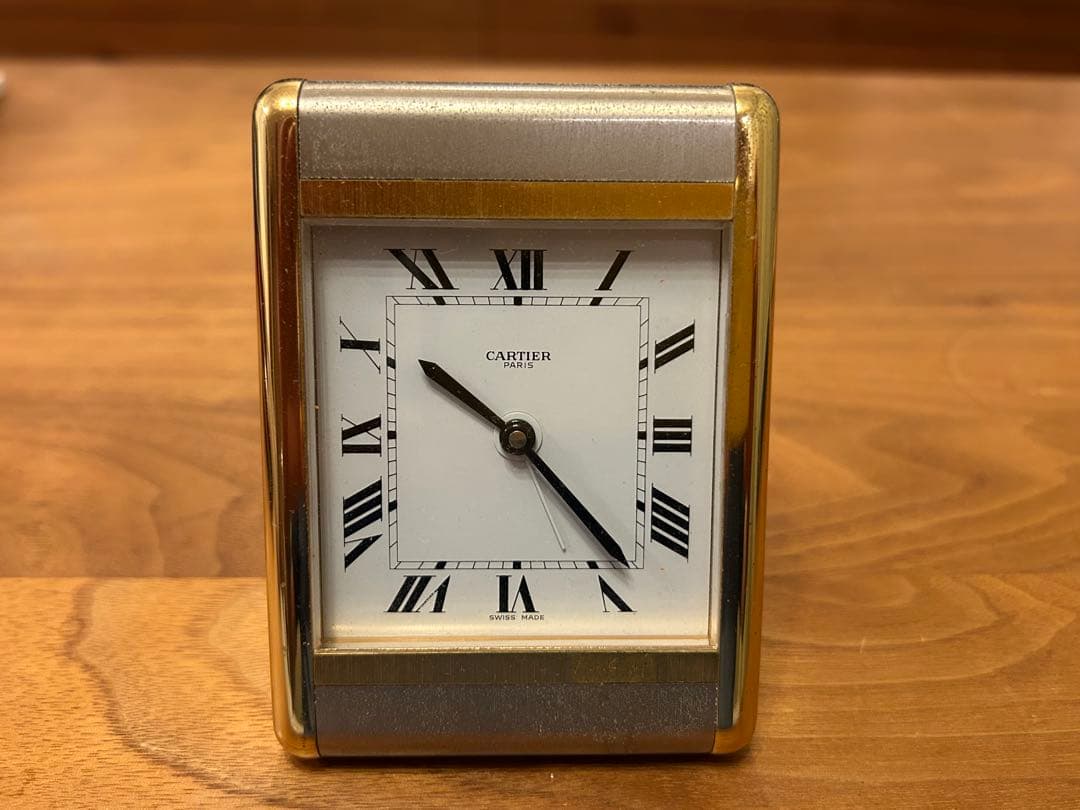 カルチェ　テーブルクロック　置時計　稼動品　保証無し　ジャンク扱い