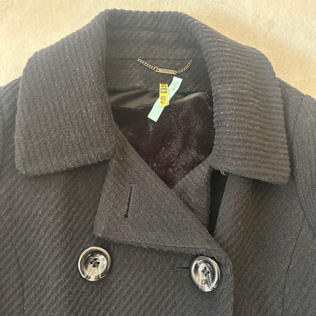 Lily Brown ボリュームスリーブコート ブラック　CANDY STOCK