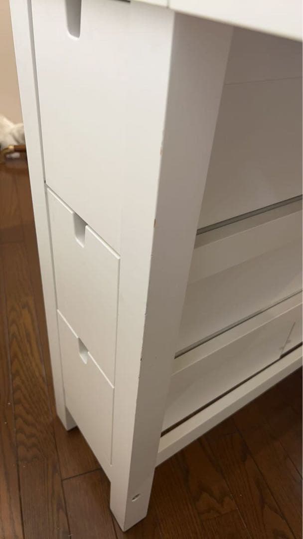 イケア　折りたたみ　テーブル　引き出し付き