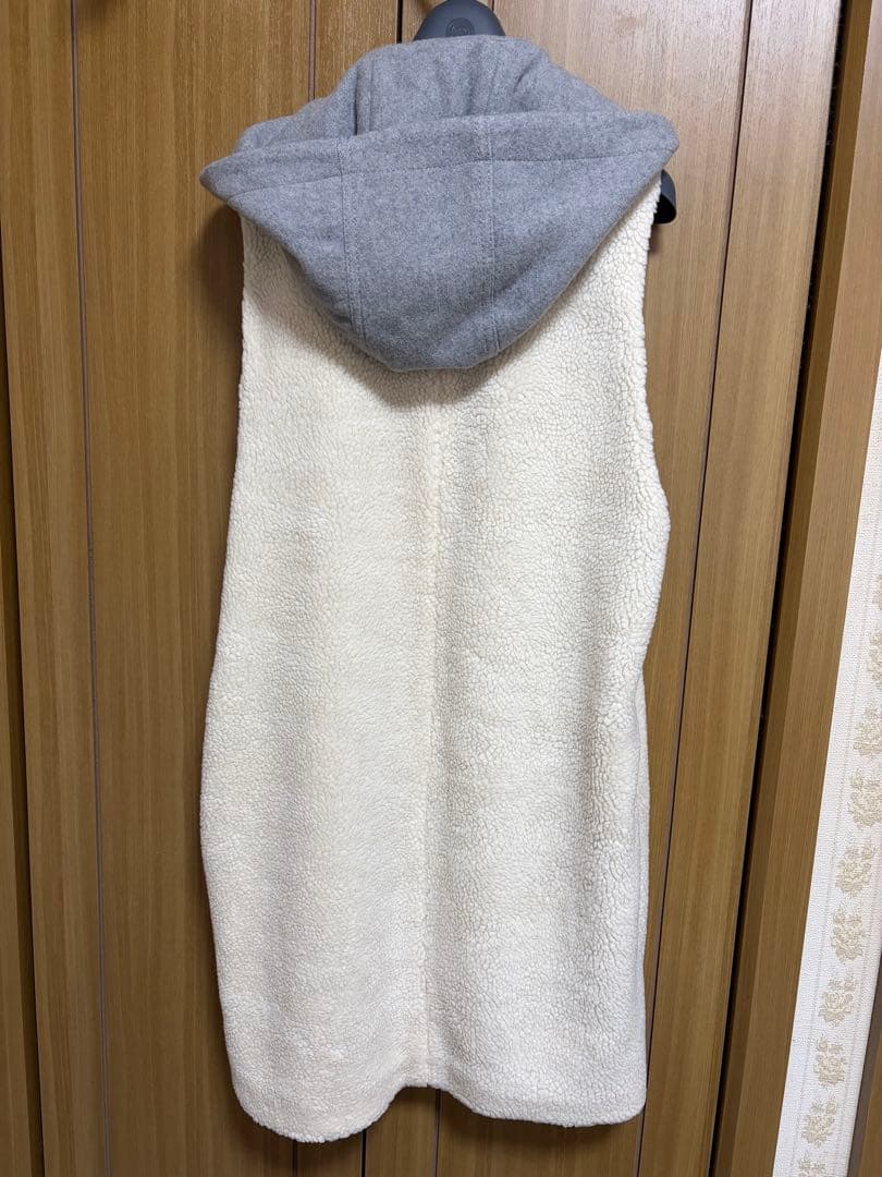 MACPHEE トゥモローランド　グレー フード付きロングコート　3way