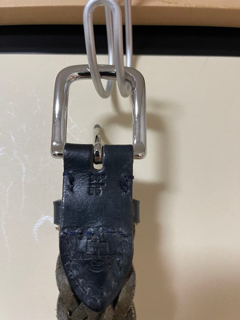 ホワイトハウスコックス　メッシュベルト　幅28 p2274 ネイビー