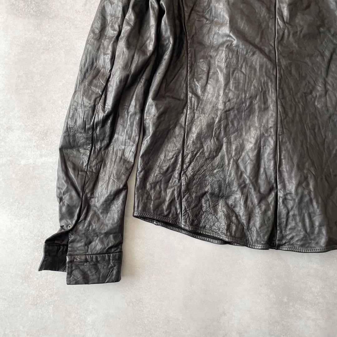 2005AW C DIEM カルペディエム ウォッシャブルレザーシャツ 2