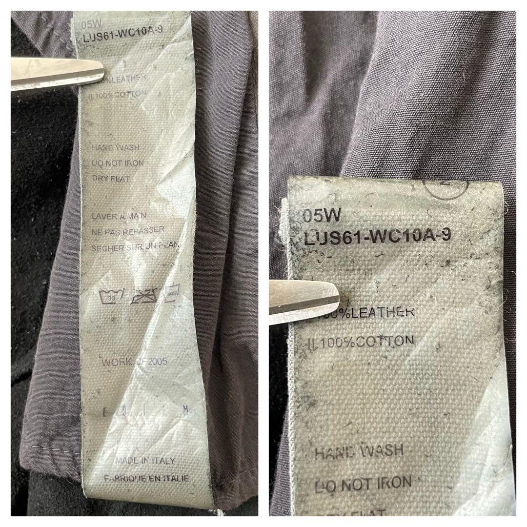 2005AW C DIEM カルペディエム ウォッシャブルレザーシャツ 2