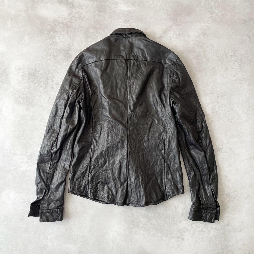 2005AW C DIEM カルペディエム ウォッシャブルレザーシャツ 2