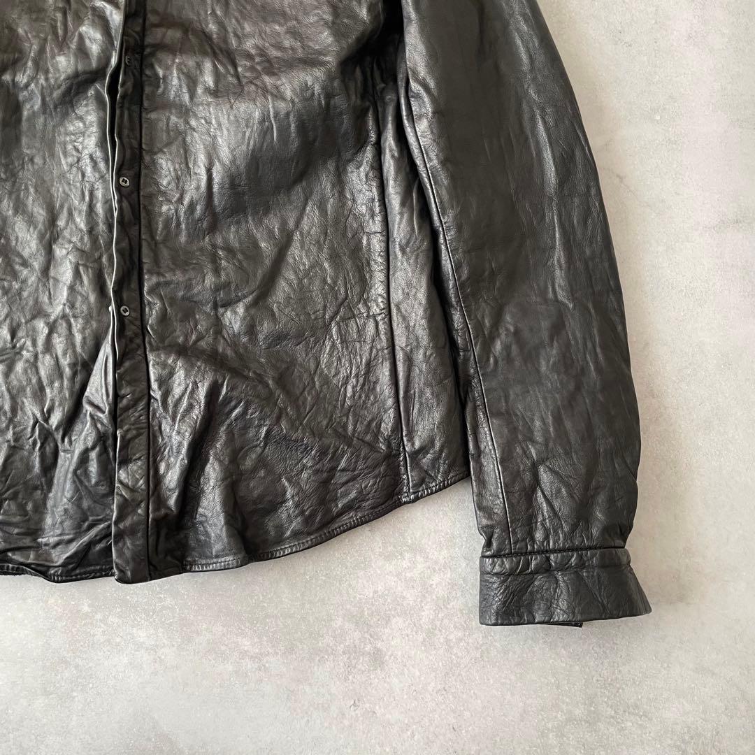 2005AW C DIEM カルペディエム ウォッシャブルレザーシャツ 2