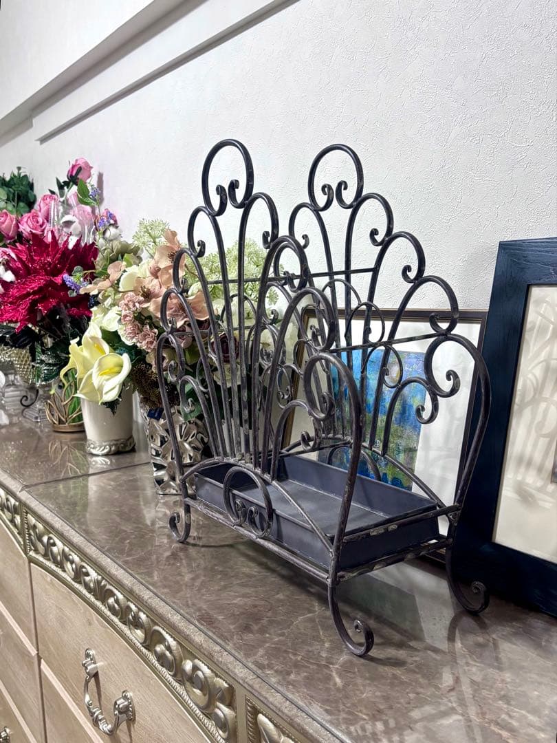 N.U.H Collection Fanラック　 アンティーク風多用途ラック