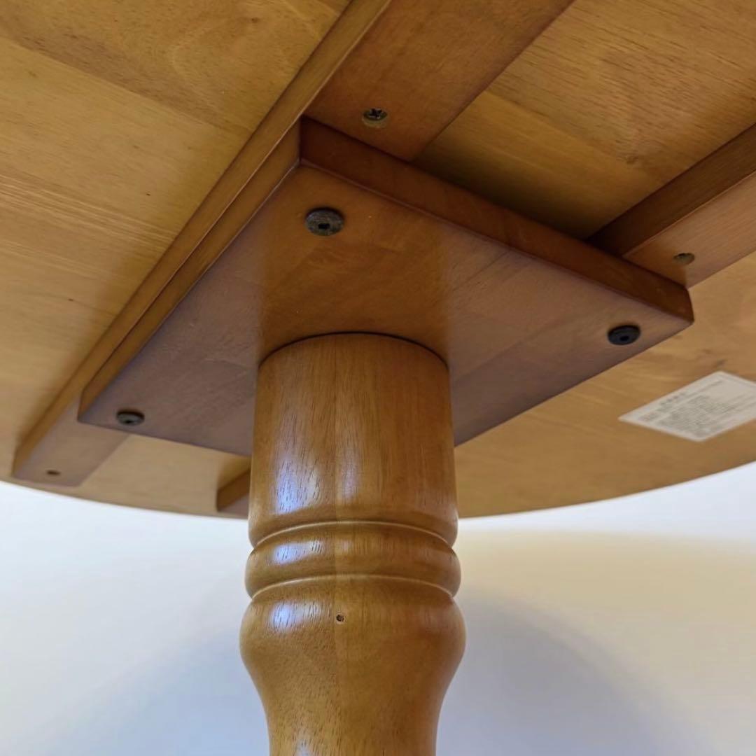 専用 Vintage ラウンドテーブル 木製 円形ダイニングテーブル