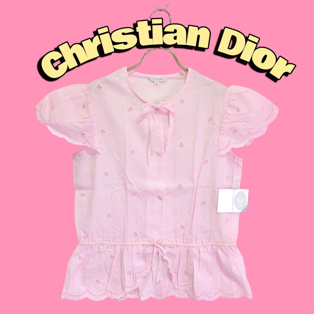 【新品未使用】ディオール　Christian Dior ピンク シャツ M