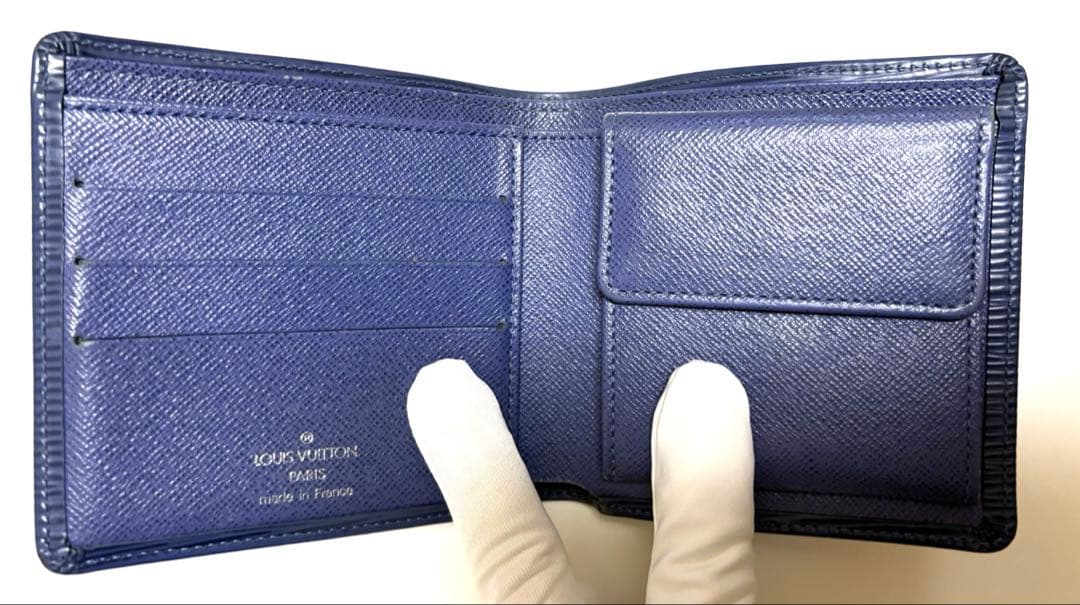 専用　Louis Vuitton エピ　ネイビー 二つ折り財布
